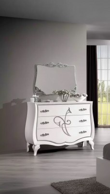 Buffet Kommode Designer Luxus Schiefen Holz Wäiss Kommoden Modern Neit