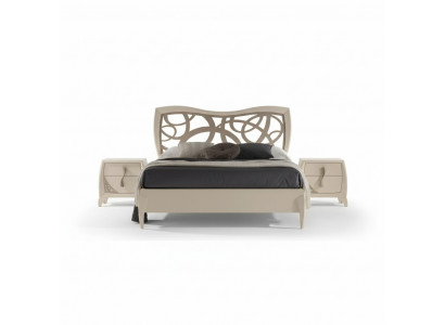 Bett 2x Nuetsdëscher 3tlg. Schlofzëmmer Design Luxus Schlofzëmmer Miwwelen