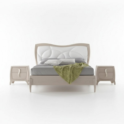 Design Bett 2x Nuetsdëscher 3 Deeler Schlofzëmmer Luxus Komplett Garnitur