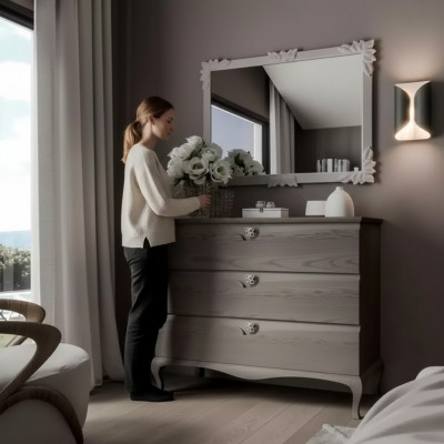 Kommod Spiegel Schaf Luxus Kommoden Regal Konsol Miwwelen Set 2tlg.