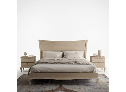Design Miwwelen Modern Luxus Bett 2x Nuetsdësch Schlofzëmmer Set 3 Deeler. Nei