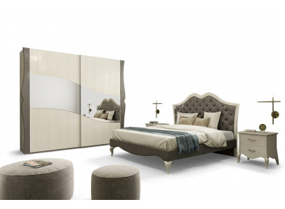 Design Better Schlofkummer Bett 2x Nuetsdëscher Modern Luxus Miwwelen 3tlg
