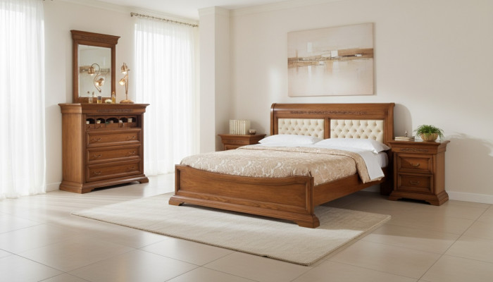 Bett Bett 2x Nuetsdëscher Holz Design Better Schlofkummer 5 Stéck Sets