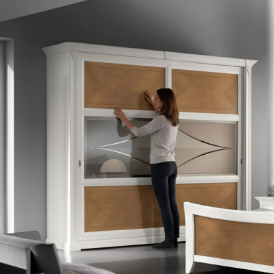 Designer Kleederschief Miwwelen Wunnen Miwwelen Holz Kleederschaf Wäiss