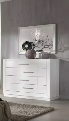 Modern Kommode 2-Deeler Set Stil Modern Kommode Spigel Italienesch Miwwelen