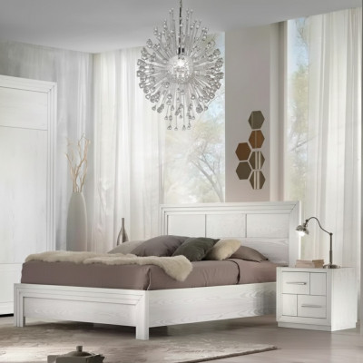 Design Schlofkummer 3tlg. Bett 2x Nuechtstëscher Modern Luxus Set Miwwelen Nei