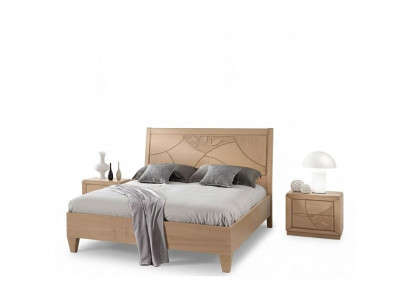 Design-Schlofkummer 3-teileg. Bett 2x Nuetsdësch Modern Luxus Better Set