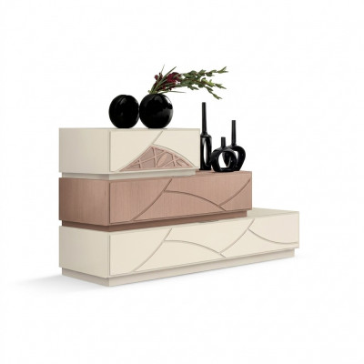 Italienesch Miwwel Design Kommoud Modern Beige Luxus Holz Miwwelen Nei