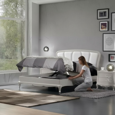 Bett 2x Nuetsdëscher 3 Stéck. Schlofkummer Set Modern Luxus Schlofkummer