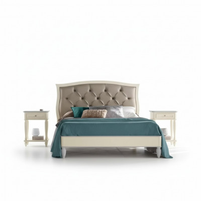 Bett 2x Nuetsdëscher 3 tlg. Schlofzëmmer Set Design Modern Luxus Grupp
