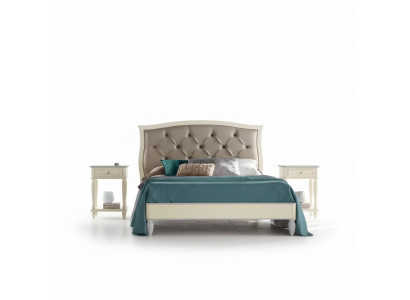 Bett 2x Nuetsdëscher 3 tlg. Schlofzëmmer Set Design Modern Luxus Grupp