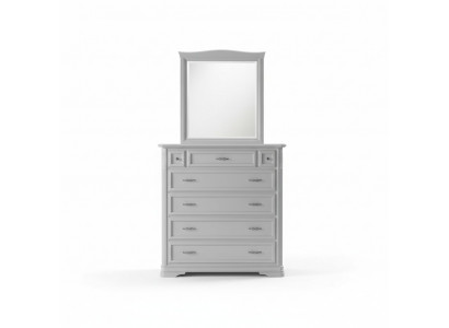 Kommode mat Spigel Miwwelen Modern Kommode Holz Schlofkummer Wäiss Nei