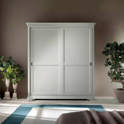 Moderne Stil Kleederschaf Design Miwwelen Schlofzëmmer Wäiss Schaf Nei
