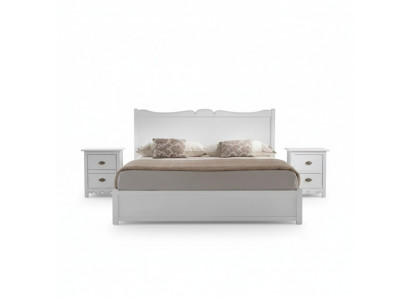 Schlofzëmmer Design Modern Luxus Schlofzëmmer Bett 2x Nuetsdëscher 3 deelech