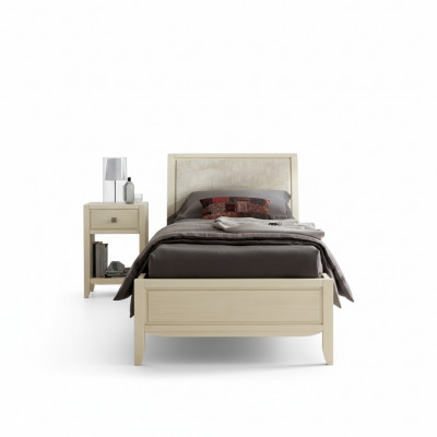 Luxus Schlofkummer Set Nuetsdësch Bett 2-Deel Komplett Set Design Ariichtung Nei