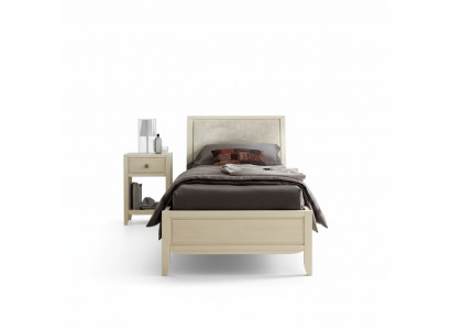 Luxus Schlofkummer Set Nuetsdësch Bett 2-Deel Komplett Set Design Ariichtung Nei