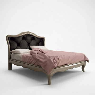 Bett Grau Luxus Holzbett Schlofkummer Design Italienesch Art déco Nei