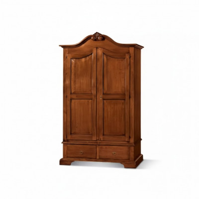Kleederschaf Schlofkummer Design Holz Italienesch Miwwelen Brong Nei