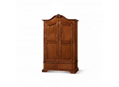 Kleederschaf Schlofkummer Design Holz Italienesch Miwwelen Brong Nei