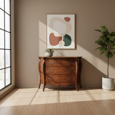 Kommode Braun Italieneschen Stil Holz Miwwelen Klassesch Miwweldesign Nei