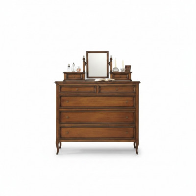 Luxus Kommod Braun Kleederschaf Wunnzëmmer Holz Design Klassesch Miwwelen Nei
