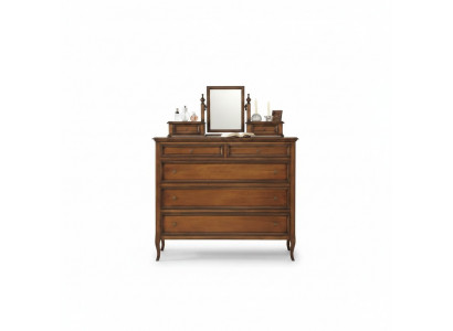 Luxus Kommod Braun Kleederschaf Wunnzëmmer Holz Design Klassesch Miwwelen Nei