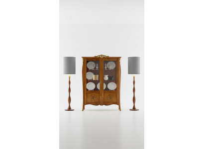 Luxus Holz Vitrine Anrichte Design Braun Italienesch Miwwelen Schaf Nei