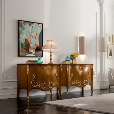 Sideboard Holzschaf Konsolenstéck Schief Miwwelen Italienesch Ariichtung