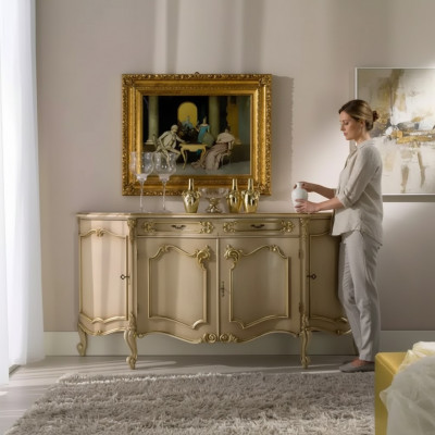 Sideboard Stil Holz Miwwelen Kommode Nei Italienesch Miwweldesign