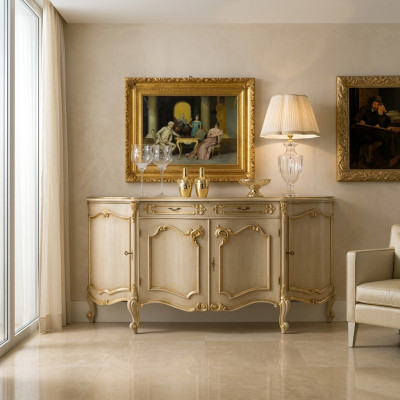Sideboard Stil Holz Miwwelen Kommode Nei Italienesch Miwweldesign