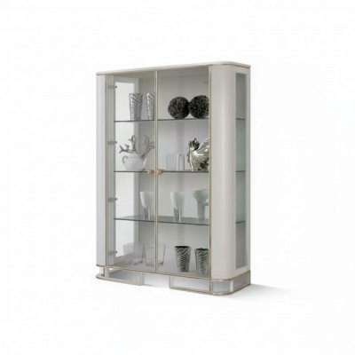 Designer Vitrinemiwwelen Holz Wäiss Luxus Vitrinneschaf Design Italienesch Miwwelen