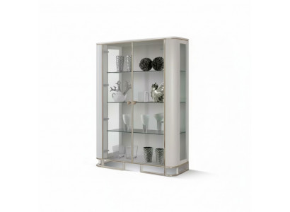Designer Vitrinemiwwelen Holz Wäiss Luxus Vitrinneschaf Design Italienesch Miwwelen