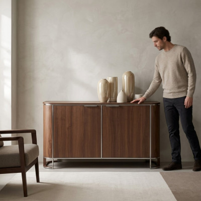 Sideboard Designer Luxus Schranken Kommode Braun Klassesch Design Neu