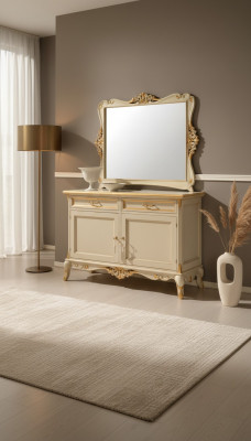 Luxus Sideboard Spigel 2tlg Kommouden Wunnzëmmer Design Miwwel Béisch