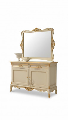 Luxus Sideboard Spigel 2tlg Kommouden Wunnzëmmer Design Miwwel Béisch