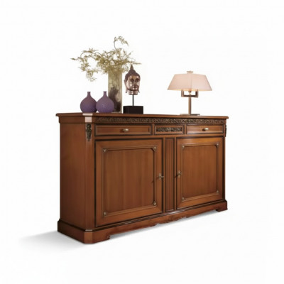 Sideboard Italienesch Miwwelen Massiv Wunnzëmmer Kommode Schaf Holz Nei