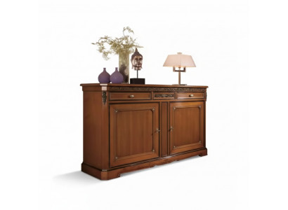 Sideboard Italienesch Miwwelen Massiv Wunnzëmmer Kommode Schaf Holz Nei