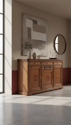 Klassesche Schaf Massivholz Miwwel Sideboard Italienesch Ariichtung