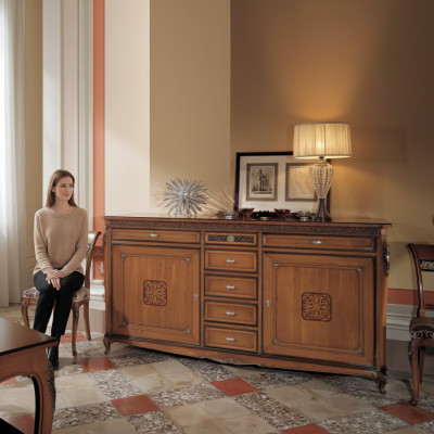 Luxe Schränk Miwwelen Holzschaf Italienesch Sideboard Kommod Schaf