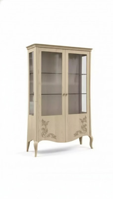 Vitrine Holz Luxus Klassesch Anrichte Design Miwwelen Italienesch Beige