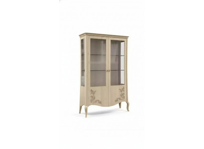 Vitrine Holz Luxus Klassesch Anrichte Design Miwwelen Italienesch Beige