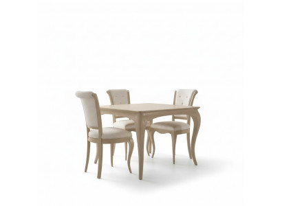 Iesszëmmer Set 6tlg. Iessdësch 4x Still Sideboard Grupp Garnitur Béisch.