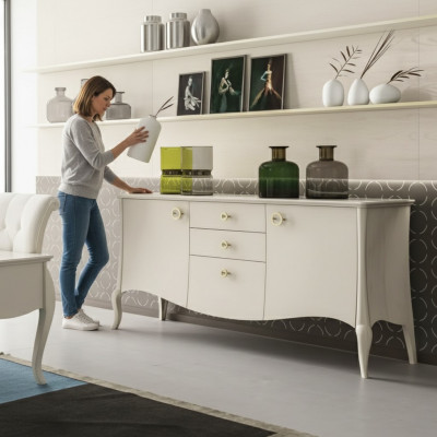 Italienesch Miwwelen Sideboard Kommod Luxus Ariichtung Wunnzëmmer Holz