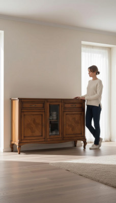 Italienesch Miwwelen Echt Holz Sideboard Nei Kommode Schaf Wunnzëmmer