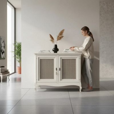 Sideboard Kommode Anrichte Schief Schiefschiefsch Schief Schief Holz Luxus Miwwel Wäiss