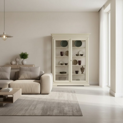 Luxus Vitrine Holz Designer Schaf Vitrinen Wunnzëmmer Schief Nei