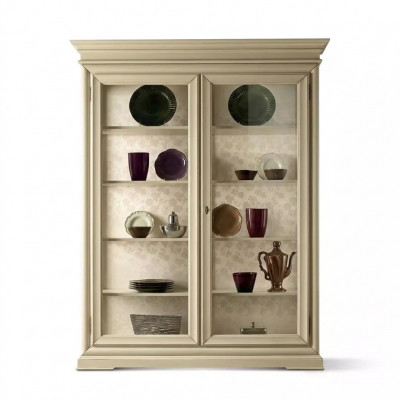 Luxus Vitrine Holz Designer Schaf Vitrinen Wunnzëmmer Schief Nei