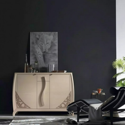 Kommode Sideboard Holz Schaf Beige Miwwelen Kommoden Wunnzëmmer Nei