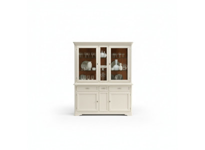 Vitrine Iesszëmmer Dressoir Holz Miwwelen Wunnzëmmer Dressoir Glas Schaf