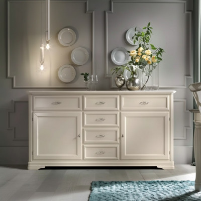 Kommode Holz Schief Schränk Miwwel Luxus Sideboard Schaf Italien